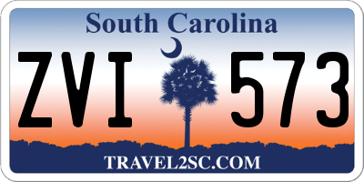 SC license plate ZVI573