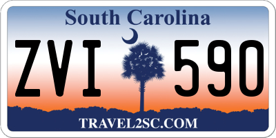 SC license plate ZVI590