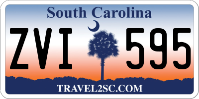 SC license plate ZVI595