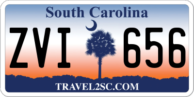 SC license plate ZVI656