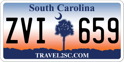 SC license plate ZVI659