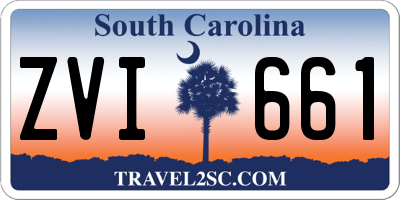 SC license plate ZVI661