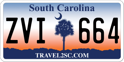 SC license plate ZVI664