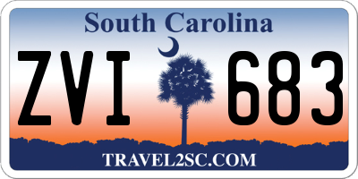 SC license plate ZVI683