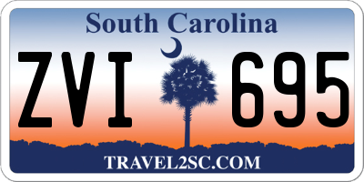 SC license plate ZVI695