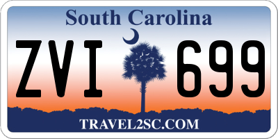 SC license plate ZVI699