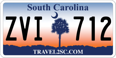 SC license plate ZVI712