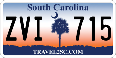SC license plate ZVI715