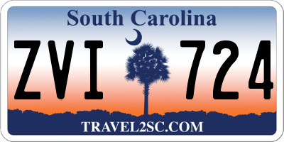 SC license plate ZVI724