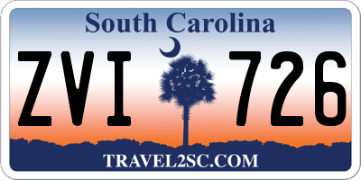 SC license plate ZVI726