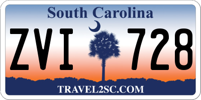 SC license plate ZVI728