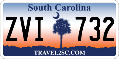 SC license plate ZVI732