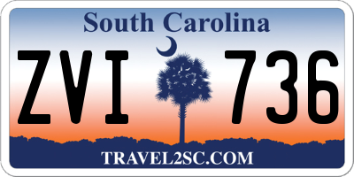 SC license plate ZVI736