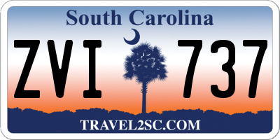 SC license plate ZVI737