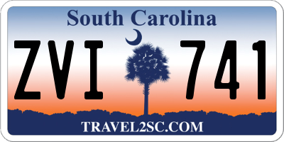 SC license plate ZVI741
