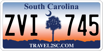 SC license plate ZVI745