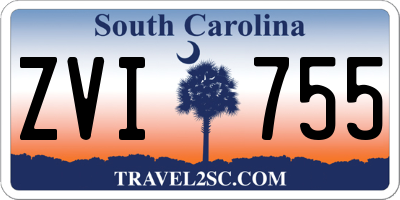 SC license plate ZVI755