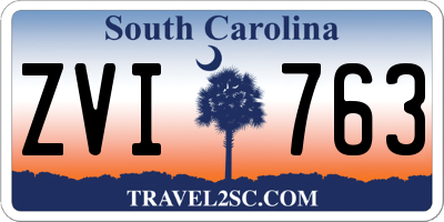 SC license plate ZVI763