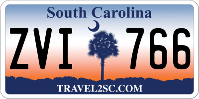 SC license plate ZVI766