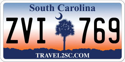 SC license plate ZVI769
