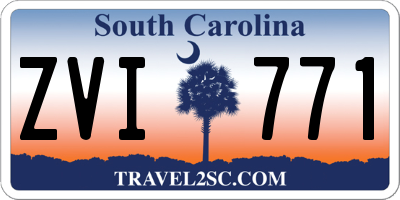 SC license plate ZVI771