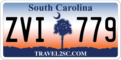 SC license plate ZVI779