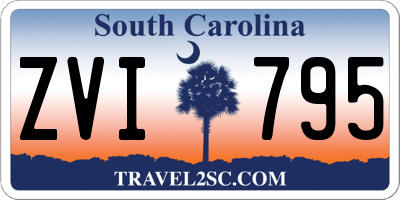 SC license plate ZVI795
