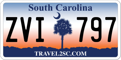 SC license plate ZVI797
