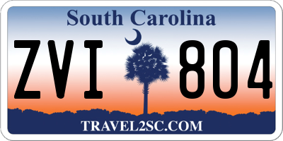SC license plate ZVI804