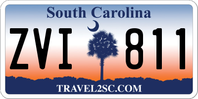 SC license plate ZVI811