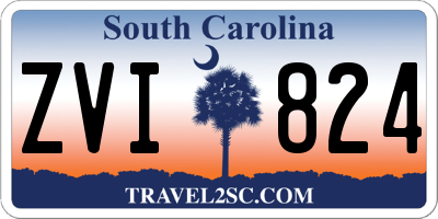 SC license plate ZVI824