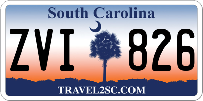SC license plate ZVI826