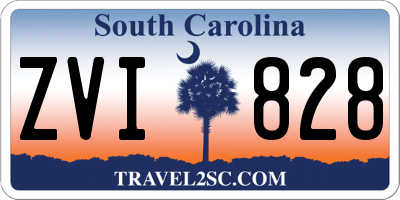 SC license plate ZVI828