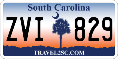 SC license plate ZVI829
