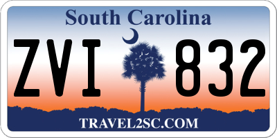 SC license plate ZVI832