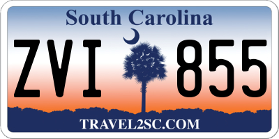 SC license plate ZVI855