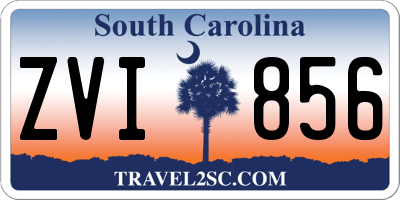 SC license plate ZVI856