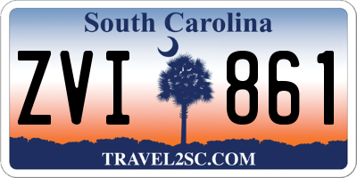 SC license plate ZVI861