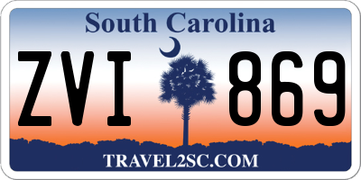 SC license plate ZVI869