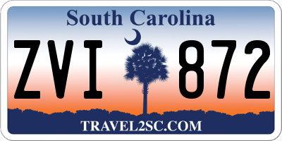 SC license plate ZVI872