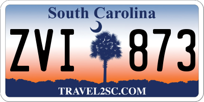 SC license plate ZVI873