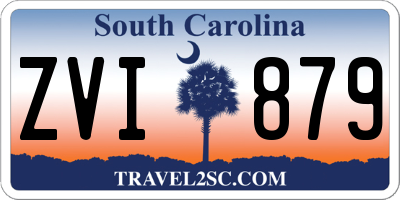 SC license plate ZVI879
