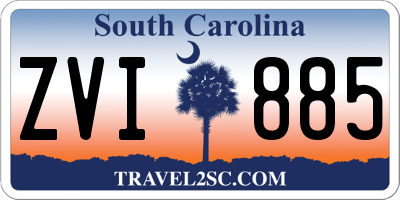 SC license plate ZVI885