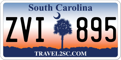 SC license plate ZVI895