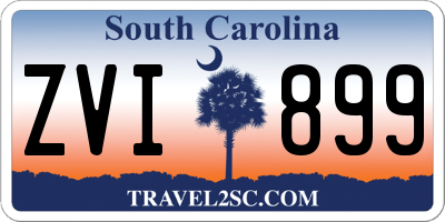 SC license plate ZVI899