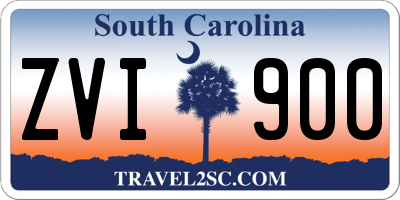 SC license plate ZVI900