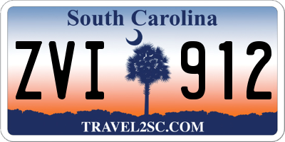 SC license plate ZVI912