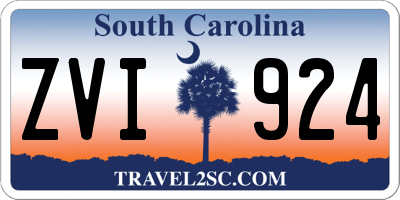 SC license plate ZVI924