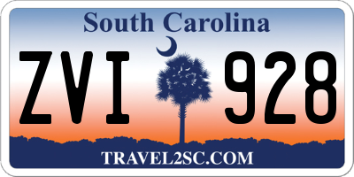 SC license plate ZVI928
