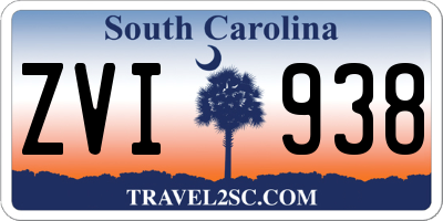 SC license plate ZVI938